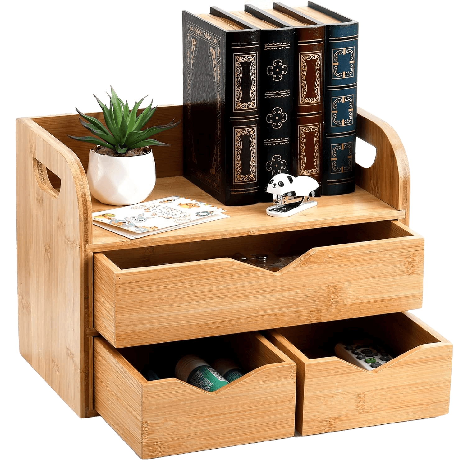 3 Tier Bamboo Desktop Organizer