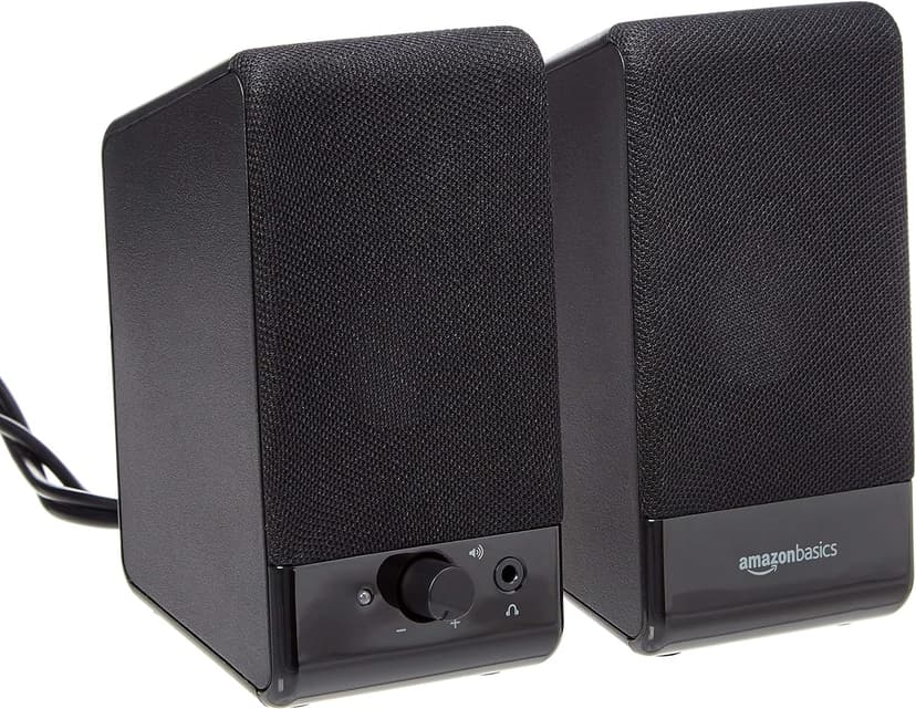 Amazon Basics USB-Powered Computer Speakers for Desktop