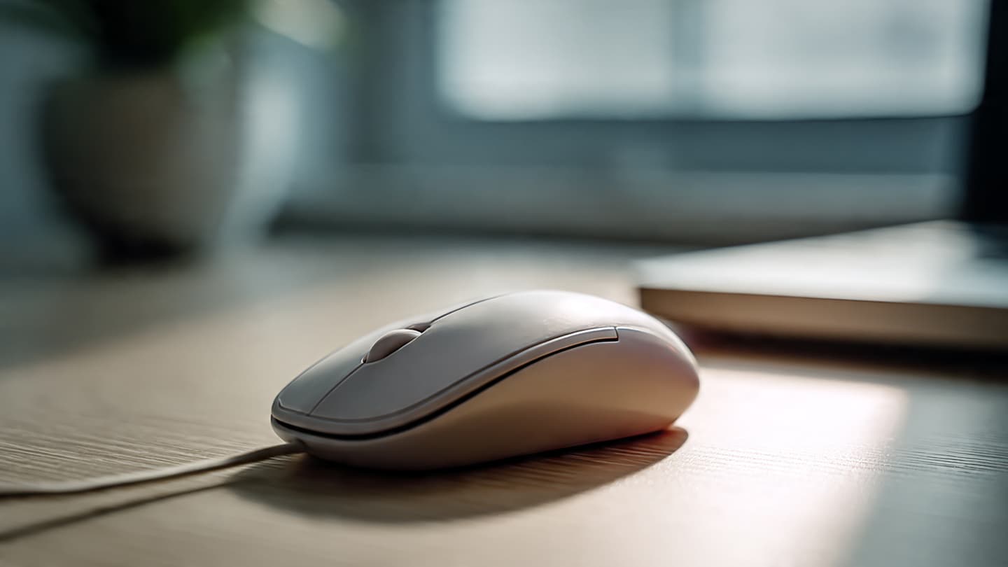 Compact ergonomic mouse designed for small hands