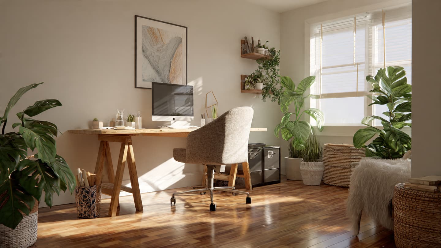 Nature Inspired Desk Setup 2