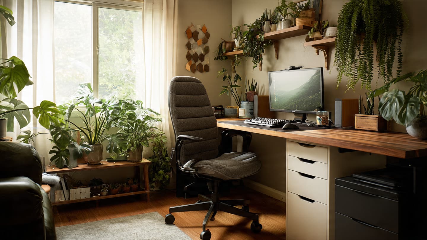Nature Inspired Desk Setup 3
