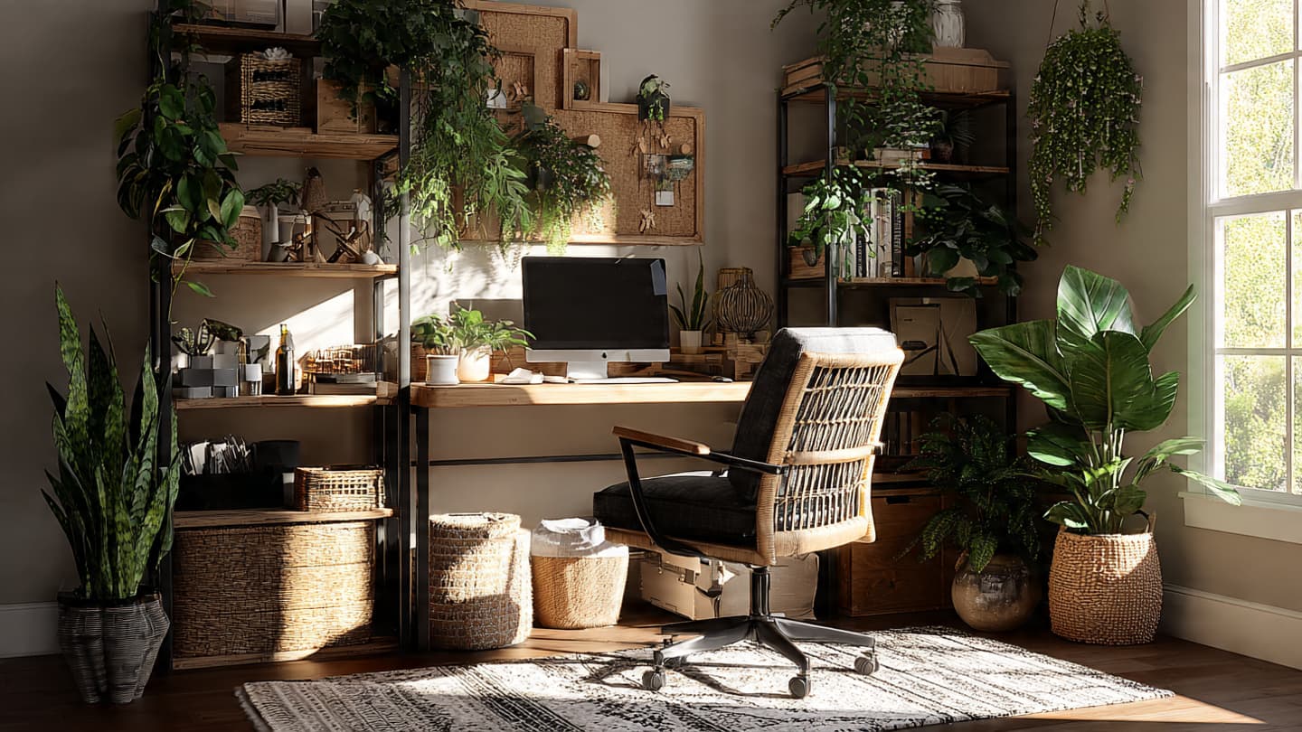 Nature Inspired Desk Setup 5