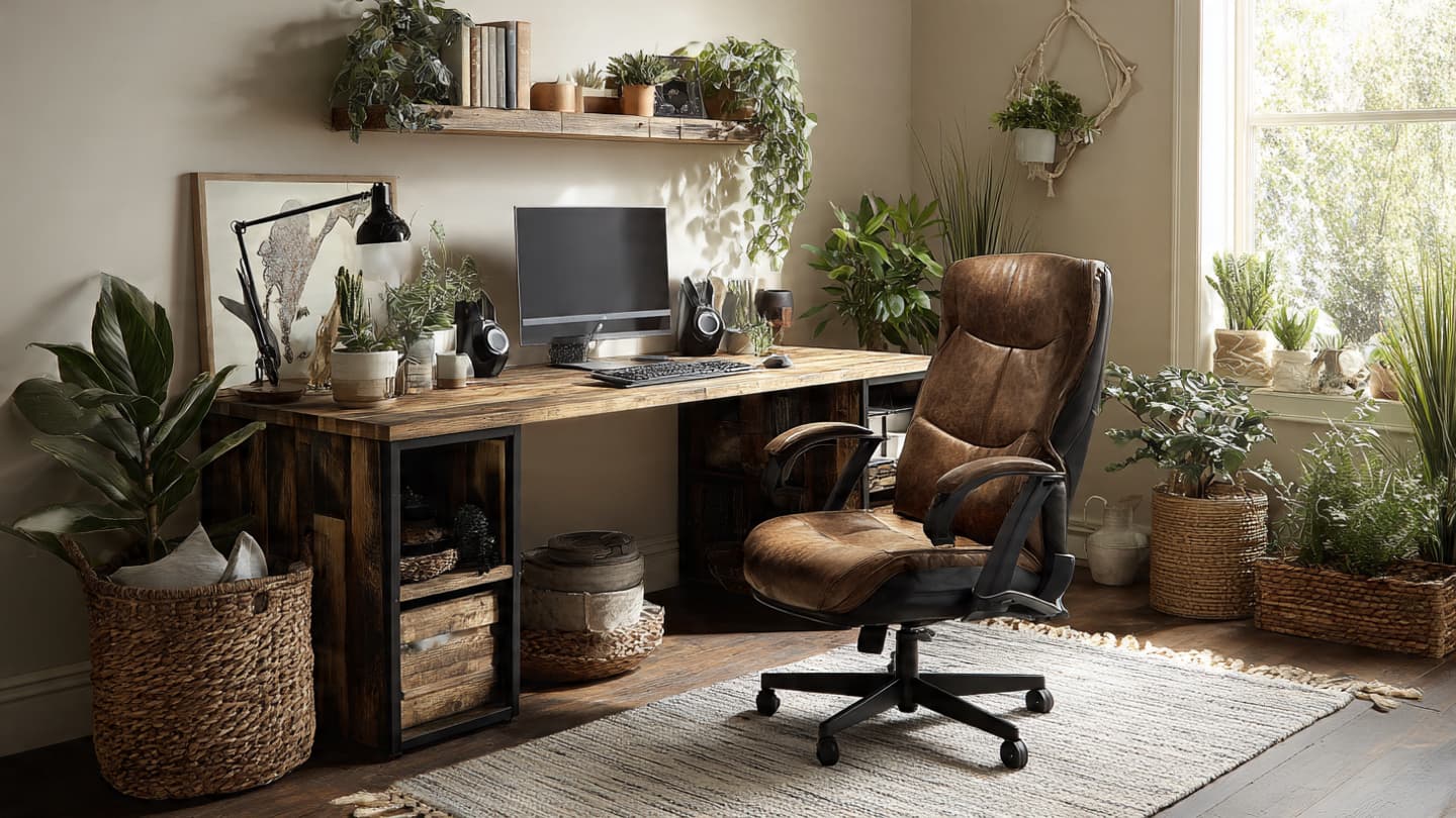 Nature Inspired Desk Setup 6