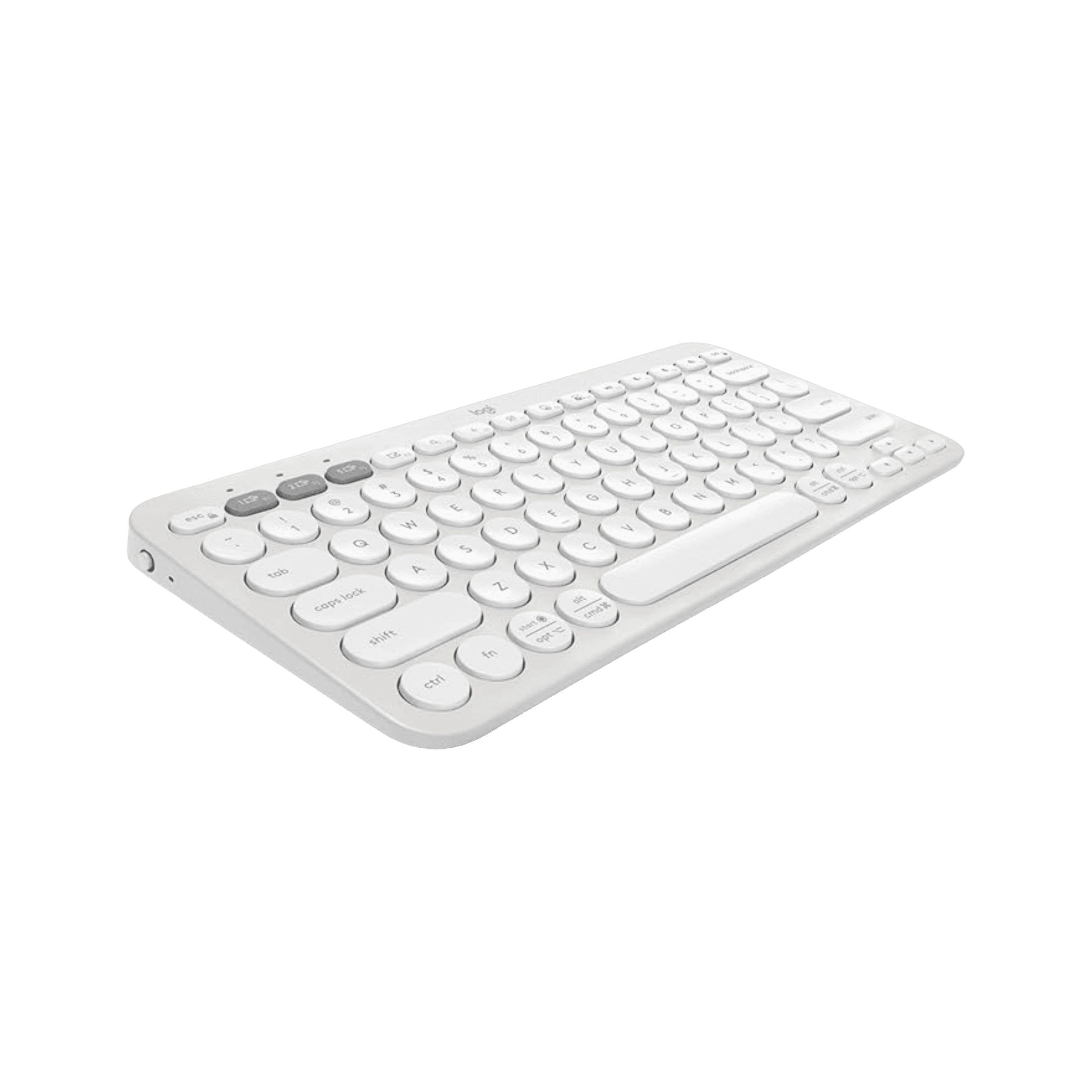 Minimal White Wireless Keyboard